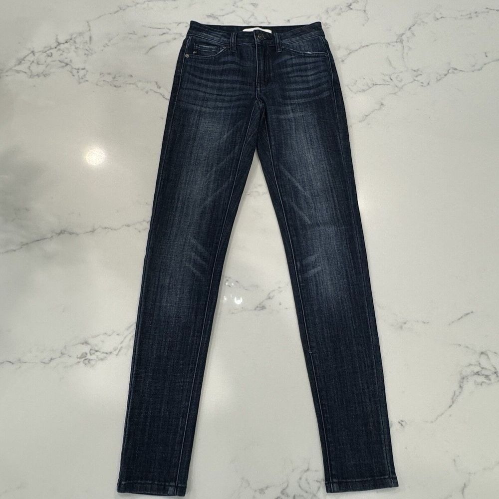 KanCan Skinny Jeans Womens 0 Mid Rise Distressed Y2K Casual Stretch Denim